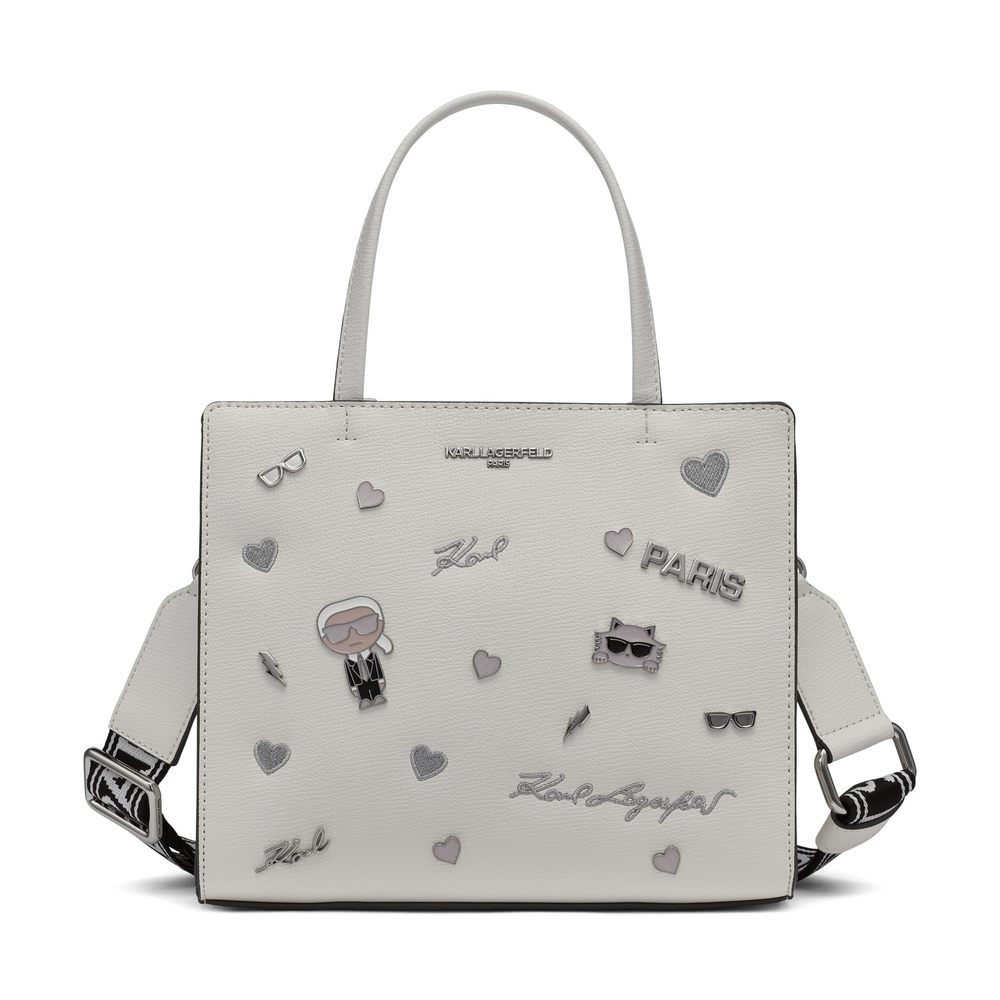 Paris Maybelle Pin Satchel, Winter White T_T